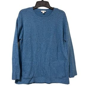 J. Jill Pure Jill Wool Blend Tunic Sweater with Pockets